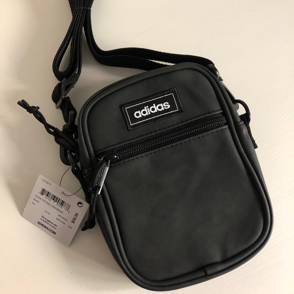 ❌SOLD❌NWT! ADIDAS Suede Crossbody Festival Bag